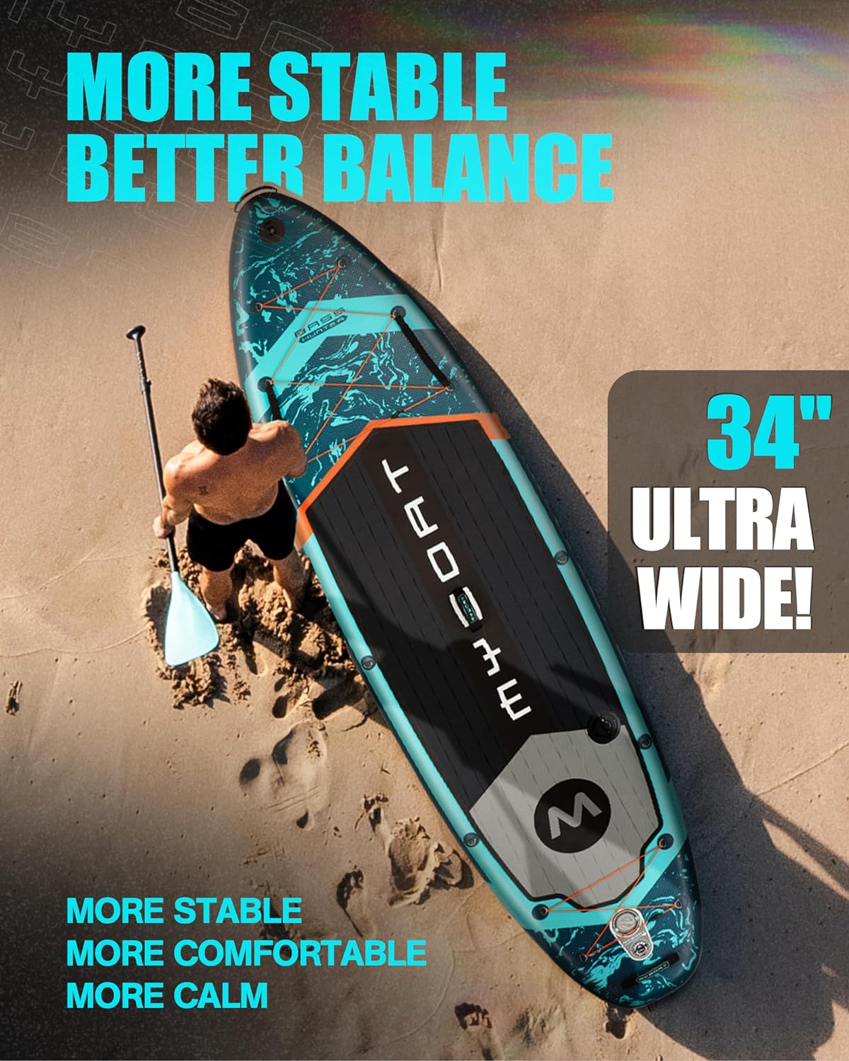 11'6346 Extra Wide Inflatable Paddle Board