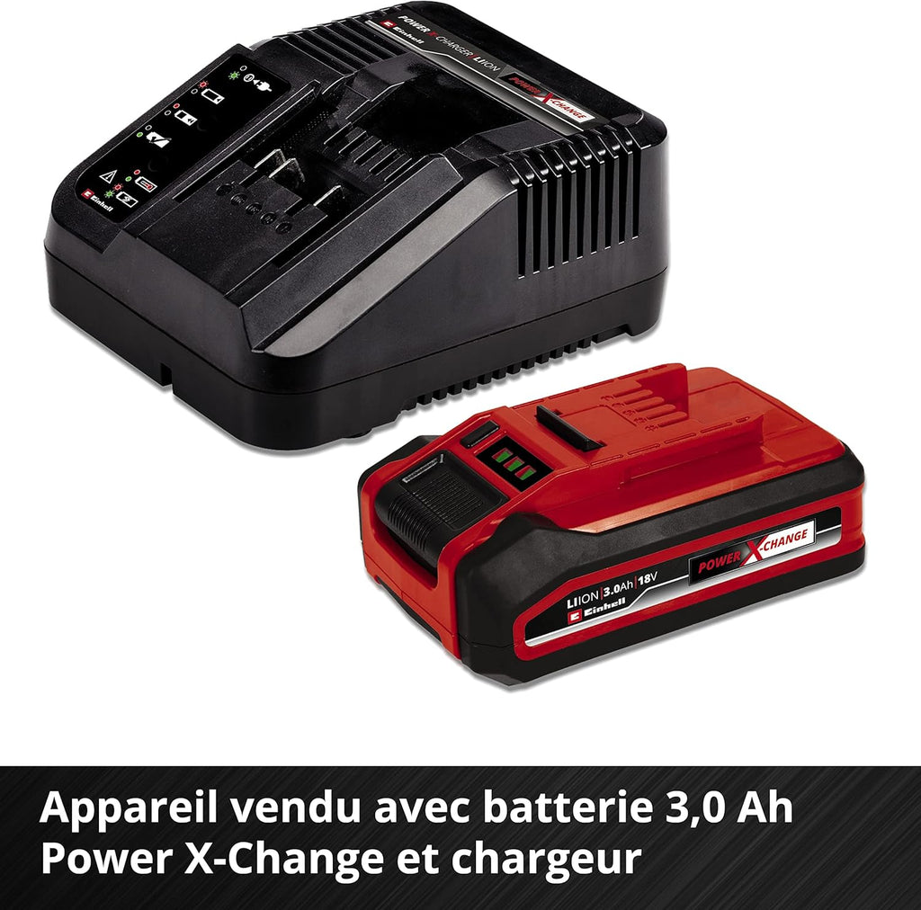 Einhell Trononneuse sans fil GE-LC 18/25 Li Solo - Power X-Change (18 V, Longueur du guide 25 cm, Longueur de coupe 23 cm) Livré sans Batterie ni Chargeur