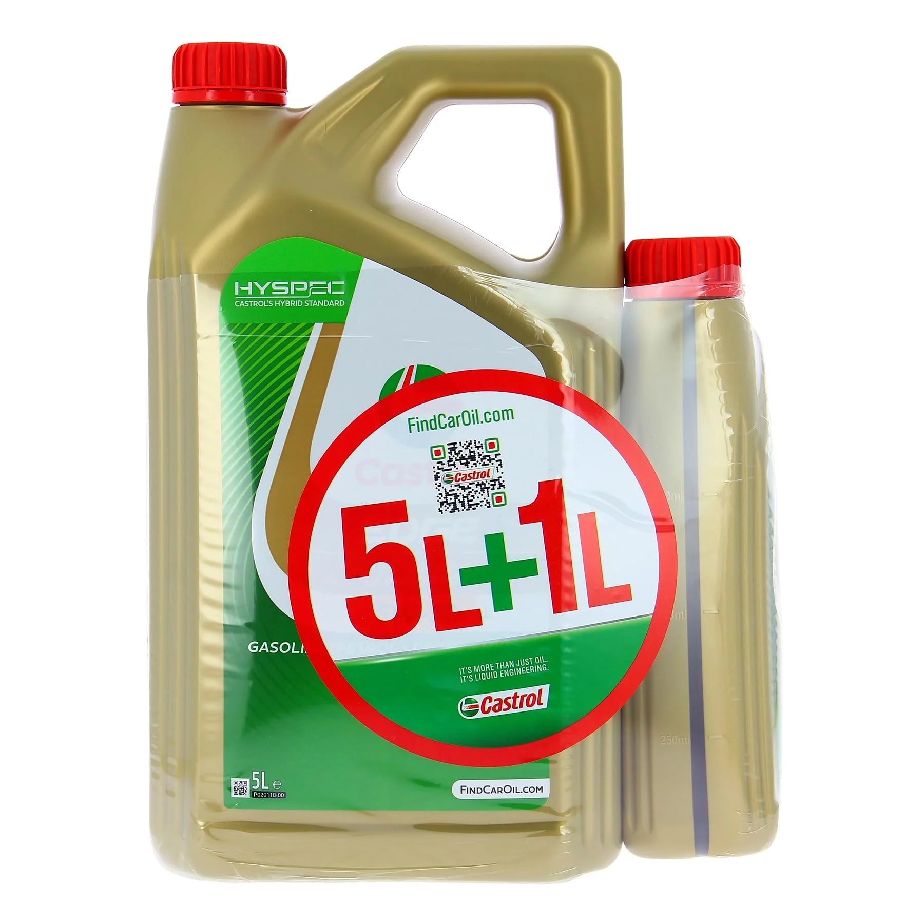 CASTROL EDGE 5W-30 LL, Huile Moteur, 5+1L