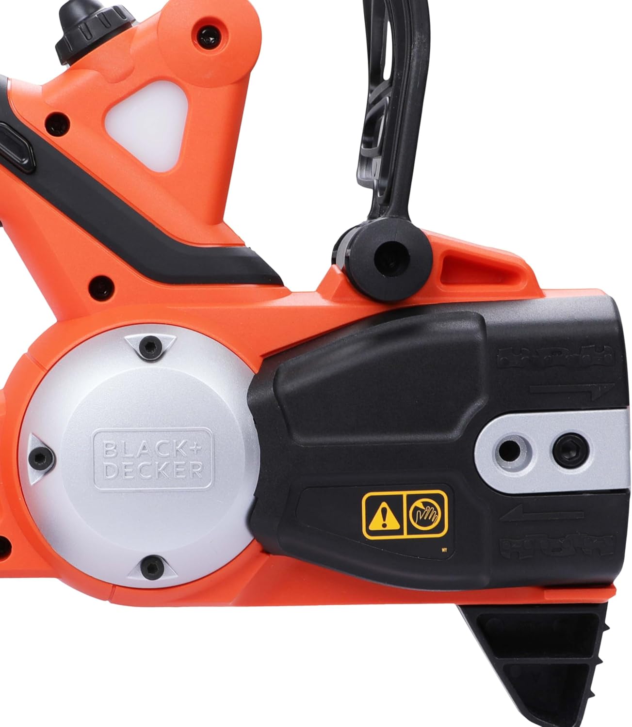 BLACK+DECKER - Trononneuse sans fil - 3,1 m/s - 2 Ah - réservoir de 25 ml - Double interrupteur - protection main gauche et frein de chaîne instantané - GKC1820L20-QW 