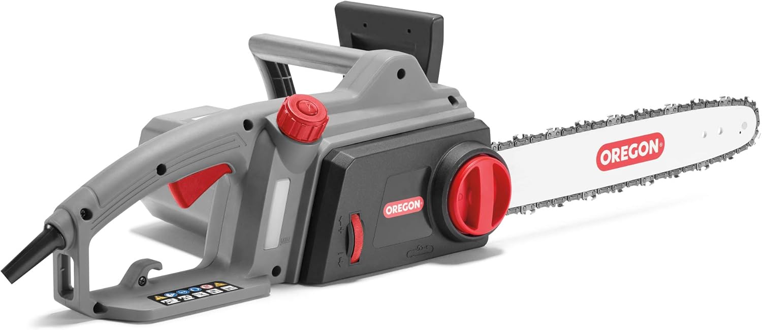 OREGON CS1400 - Trononneuse lectrique 2400W Puissante avec Guide-Chane de 40 cm, Moteur 230V, Technologie ControlCut, Trononneuse Filaire Silencieuse & Légère, Garantie 3 ans