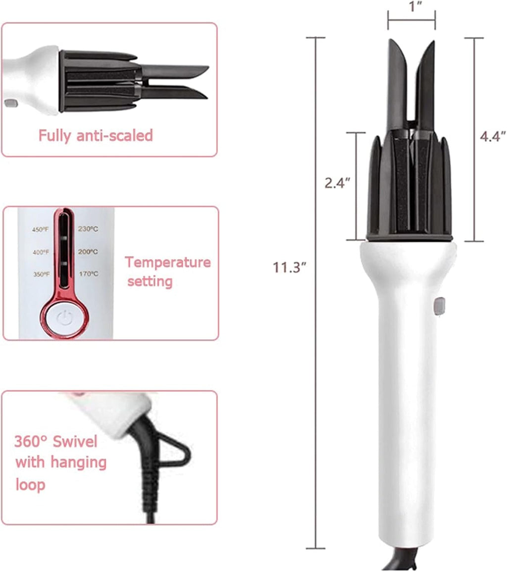 KKMNDE Baguettes de friser Les Cheveux, bigoudi Automatique Coiffure en céramique Rouleau de bigoudi Professionnel bigoudi Rotatif Fer à friser