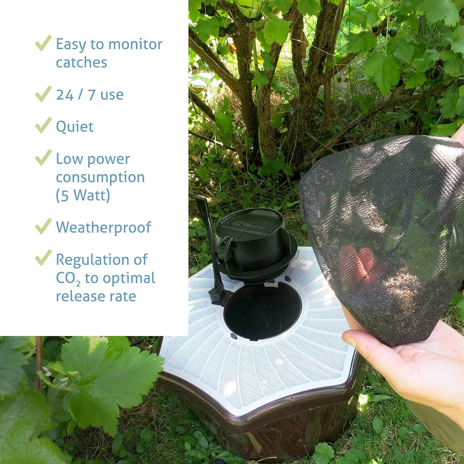 BIOGENTS Mosquitaire CO2 Mosquito Trap + BG-Sweetscent Lure & CO2 Set  Effective Against All Species  Trap, Lure & Booster For Outdoor & Patio