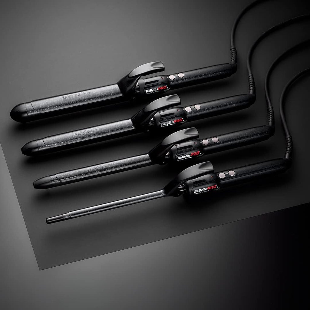 BaByliss PRO BAB2473TDE - Fer à Boucler Professionnel 25 mm - Boucleur Advanced Curl - Titanium Diamond - Boucles Naturelles