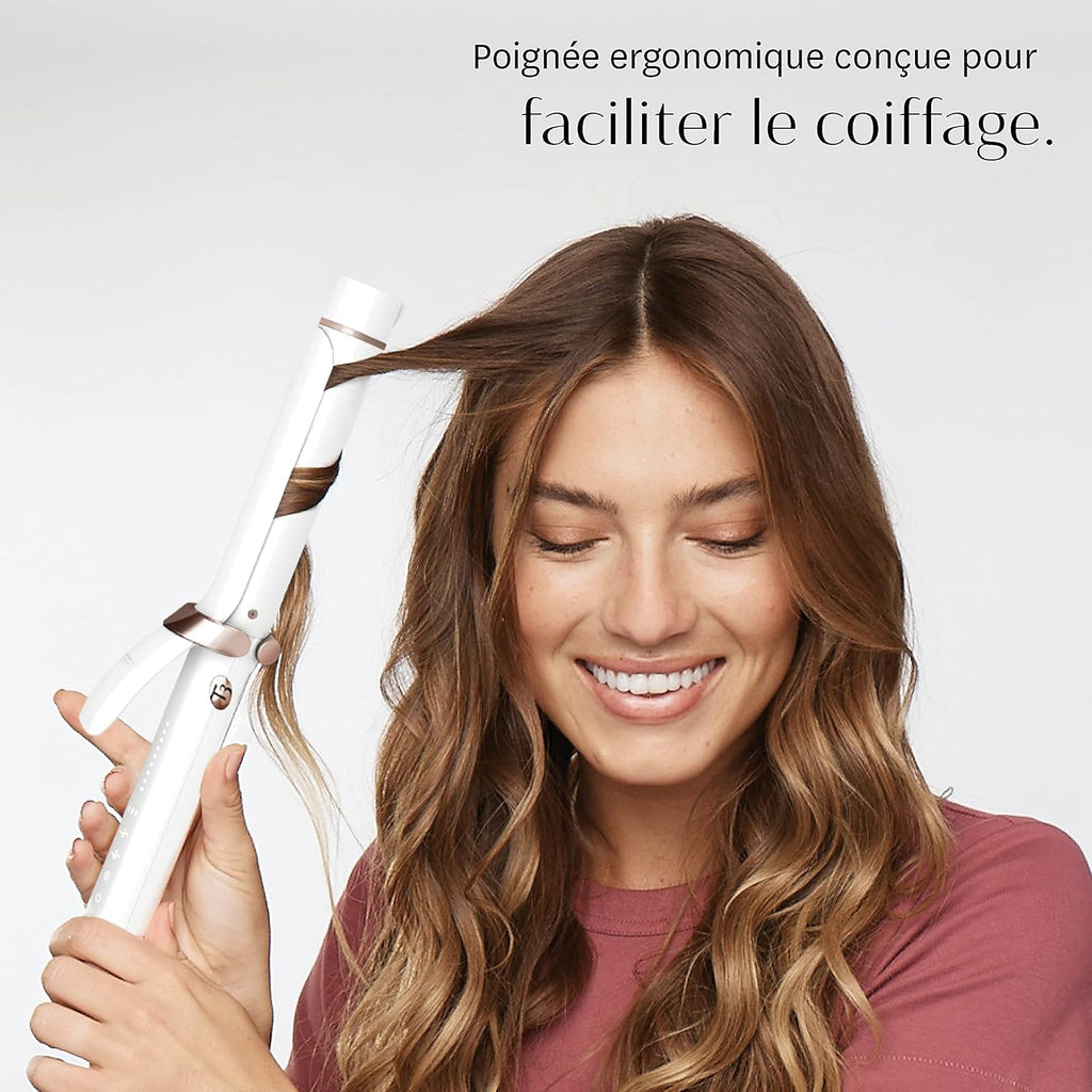 T3 Curl ID Fer à Friser Numérique en Céramique 32 mm avec Interface Tactile Intelligente et Technologie HeatID Interactive pour la Personnalisation Automatique du Réglage de la Chaleur