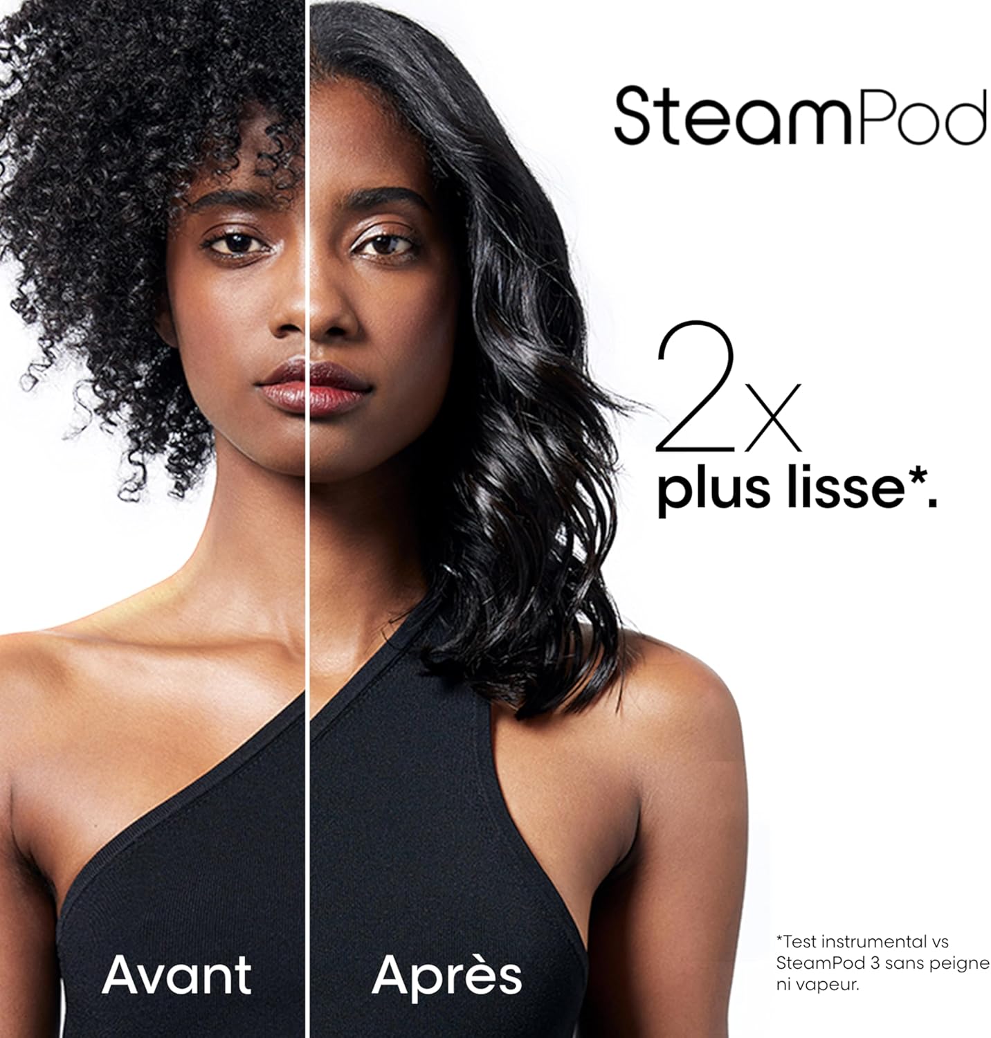Steampod 3 - Lisseur Vapeur Professionnel 2-en-1 : Lissage & Wavy - Céramique Fer à lisser à la technologie vapeur - Adapté à tous types de cheveux - L'Oréal Professionnel -