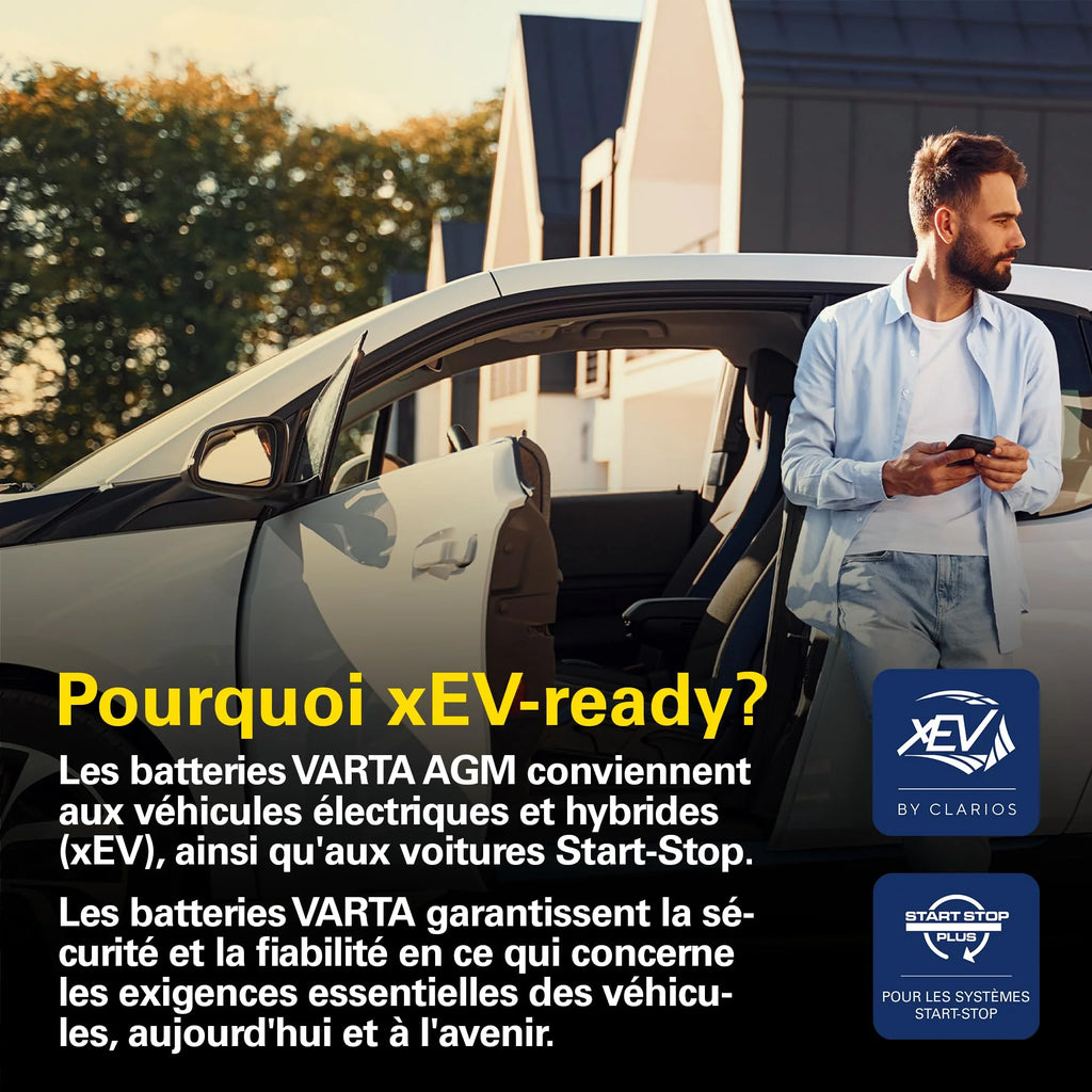 Batterie de démarrage XEV Varta Silver Dynamic AGM L3 A7 12V 70Ah / 760A 570901076