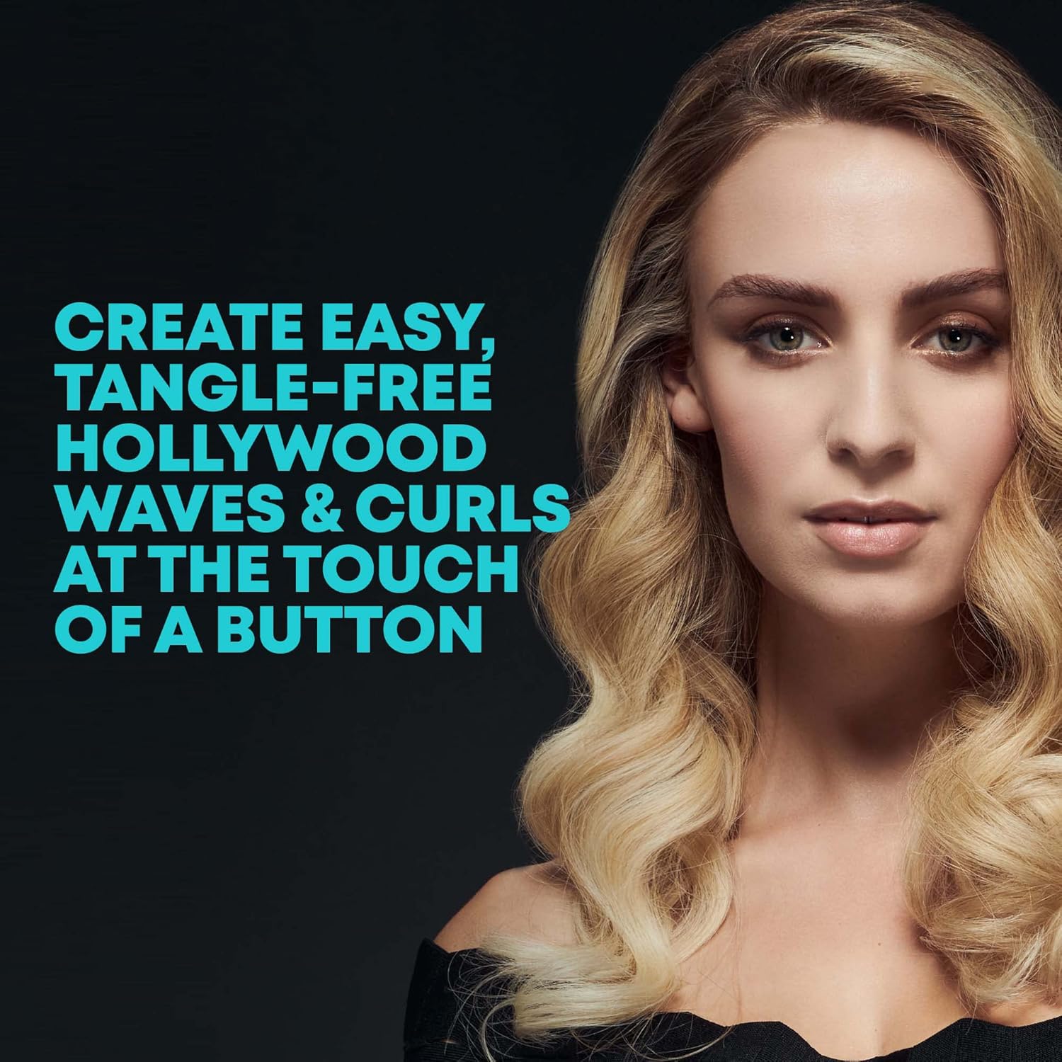 Revamp Friseur Rotatif Automatique iGen Progloss Sans Fil Hollywood Curl - Friseurs Automatiques Effet Ondulé, Cheveux Bouclés Soyeux, Fer à Friser à Options Chauffage Variables