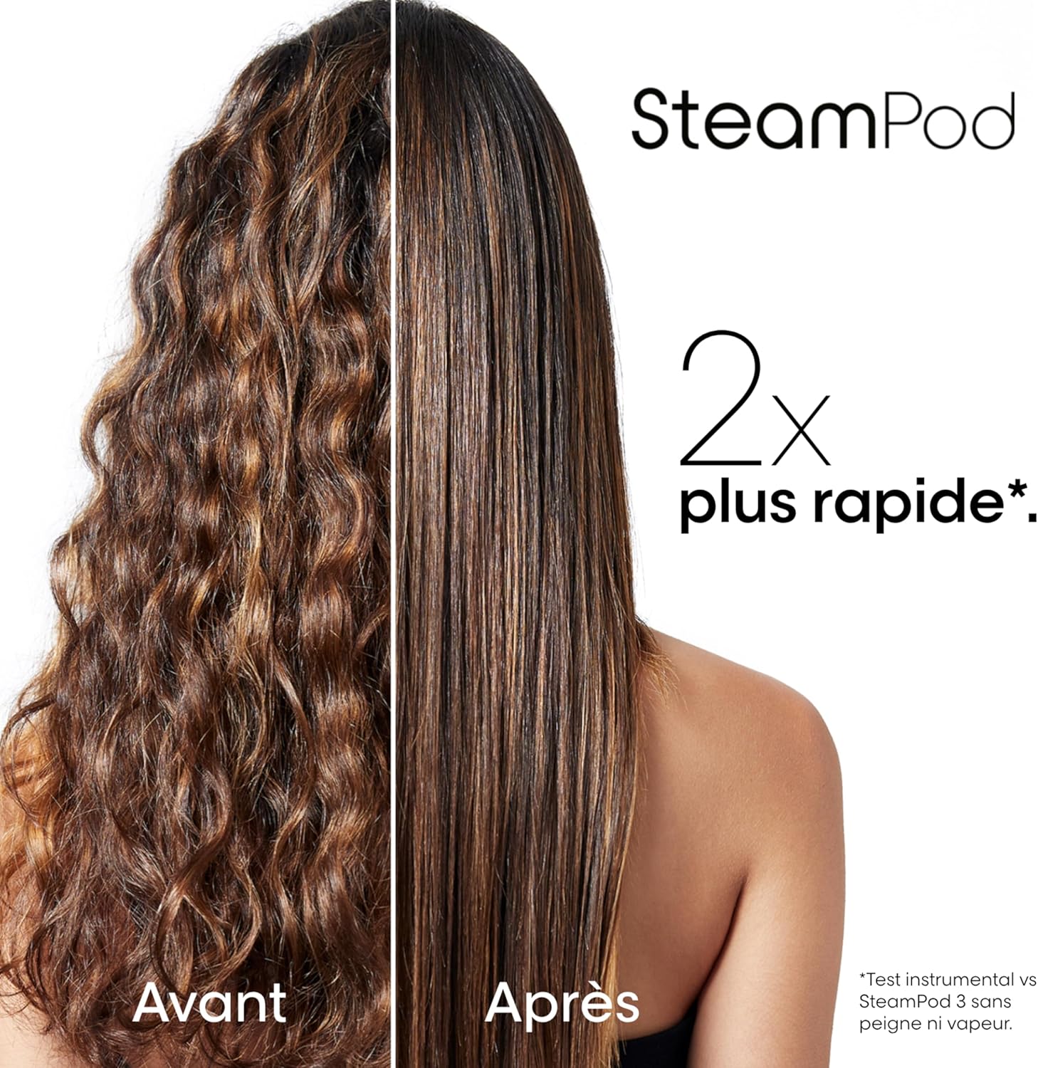 Steampod 3 - Lisseur Vapeur Professionnel 2-en-1 : Lissage & Wavy - Céramique Fer à lisser à la technologie vapeur - Adapté à tous types de cheveux - L'Oréal Professionnel -