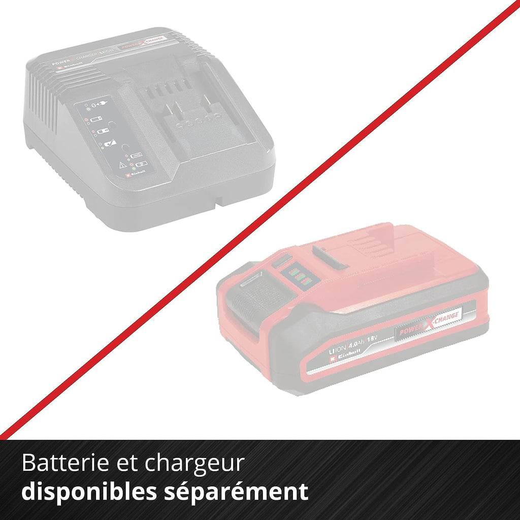 Einhell Trononneuse sans fil FORTEXXA 18/30 Solo - Power X-Change (18V, moteur sans charbon, guide-chane 30 cm, régime max 4 300 tr/min) Livré sans Batterie ni Chargeur