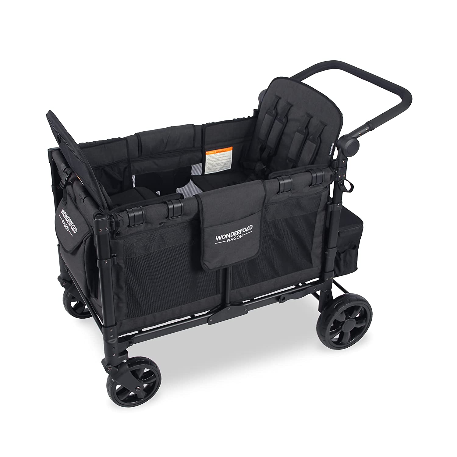 W0NDERF0LD W4 Elite 4 Seater Multi-Function Quad Stroller Wagon