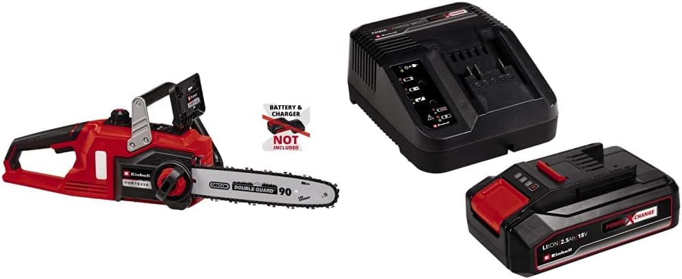 Einhell Trononneuse sans fil FORTEXXA 18/30 Solo - Power X-Change (18V, moteur sans charbon, guide-chane 30 cm, régime max 4 300 tr/min) Livré sans Batterie ni Chargeur