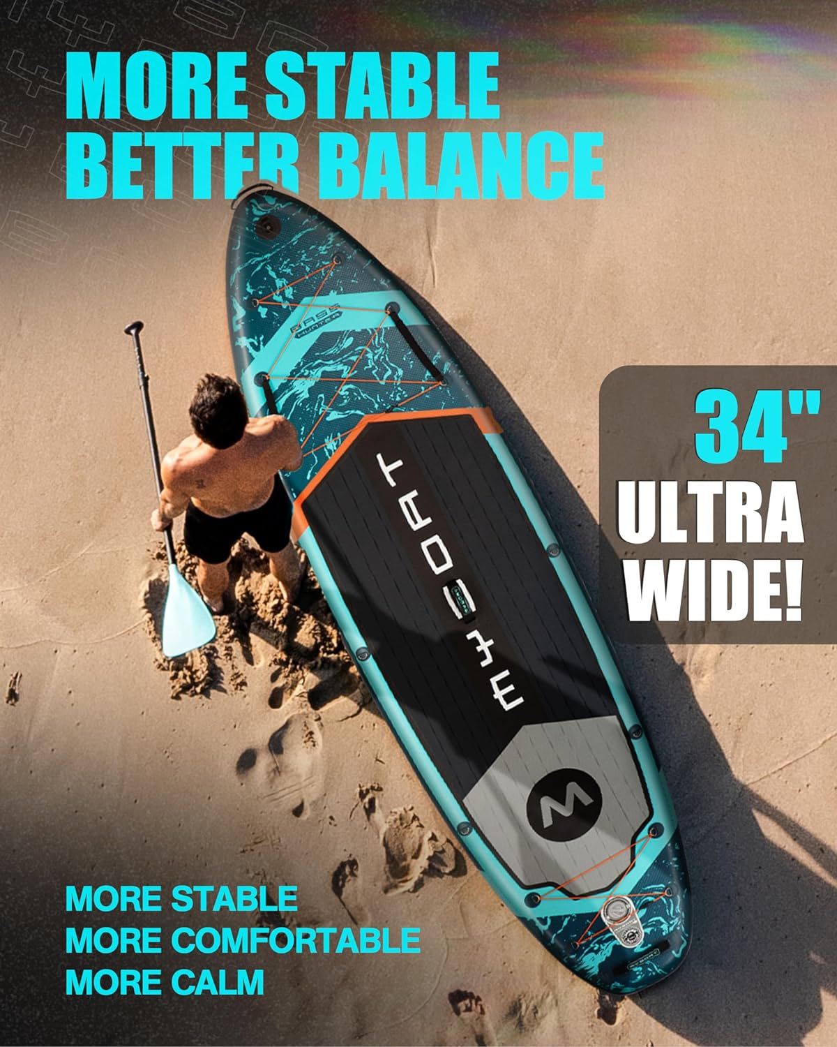 11'6346 Extra Wide Inflatable Paddle Board