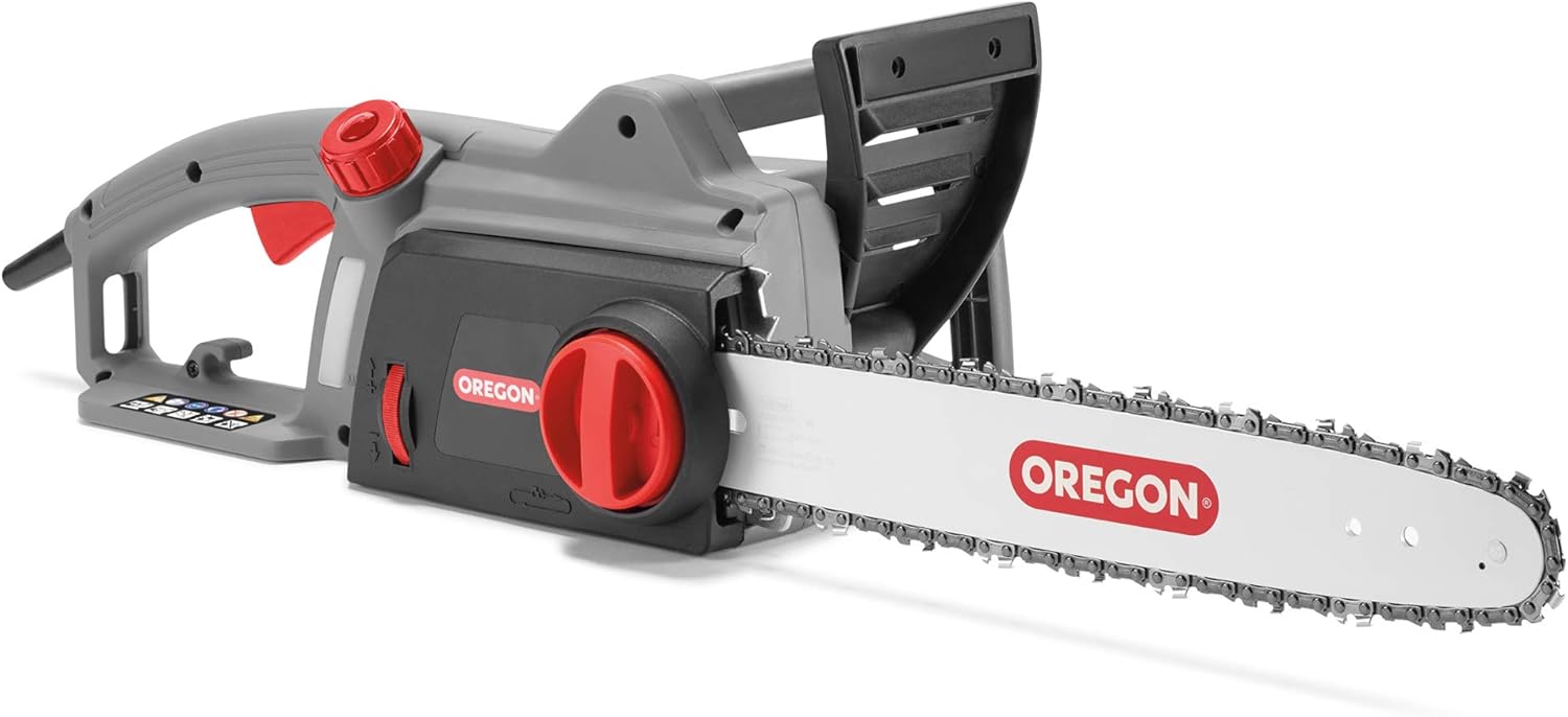 OREGON CS1400 - Trononneuse lectrique 2400W Puissante avec Guide-Chane de 40 cm, Moteur 230V, Technologie ControlCut, Trononneuse Filaire Silencieuse & Légère, Garantie 3 ans