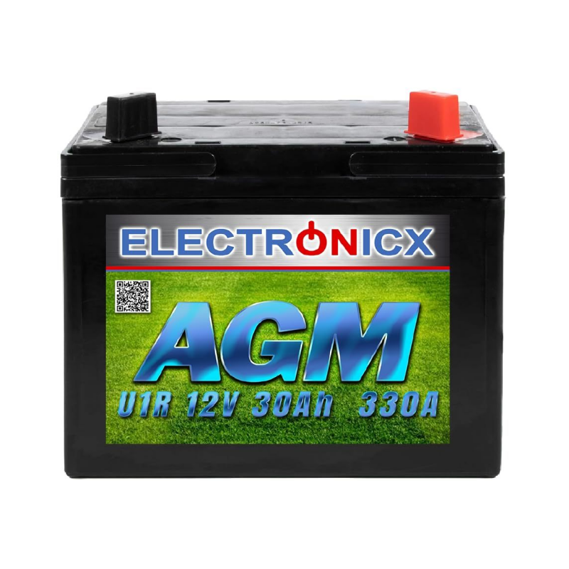 Batterie pour Tondeuse Autoportée 30Ah AGM Idéale pour Tracteur Tondeuse Incluant Batterie Tondeuse Adapté Batterie 12 v 30 ah Ideale Autoportée U1R9.